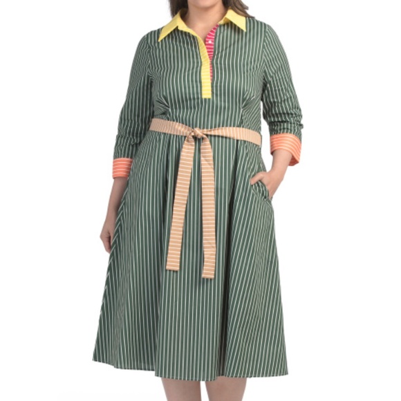 Endless Rose Dresses & Skirts - NWT ENDLESS ROSE Plus Color Block Shirt Dress Size US 1X